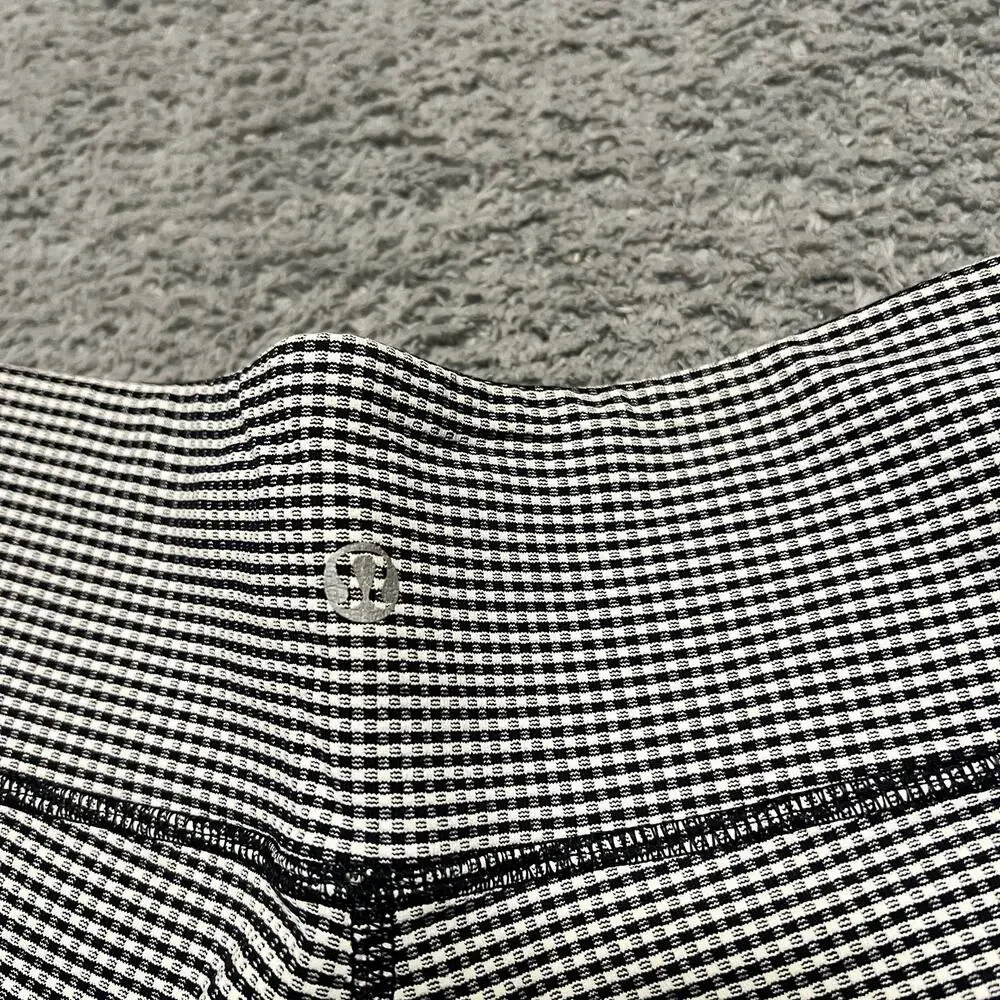 Lululemon Leggings Pants Womens 6 Gingham Crop Capri